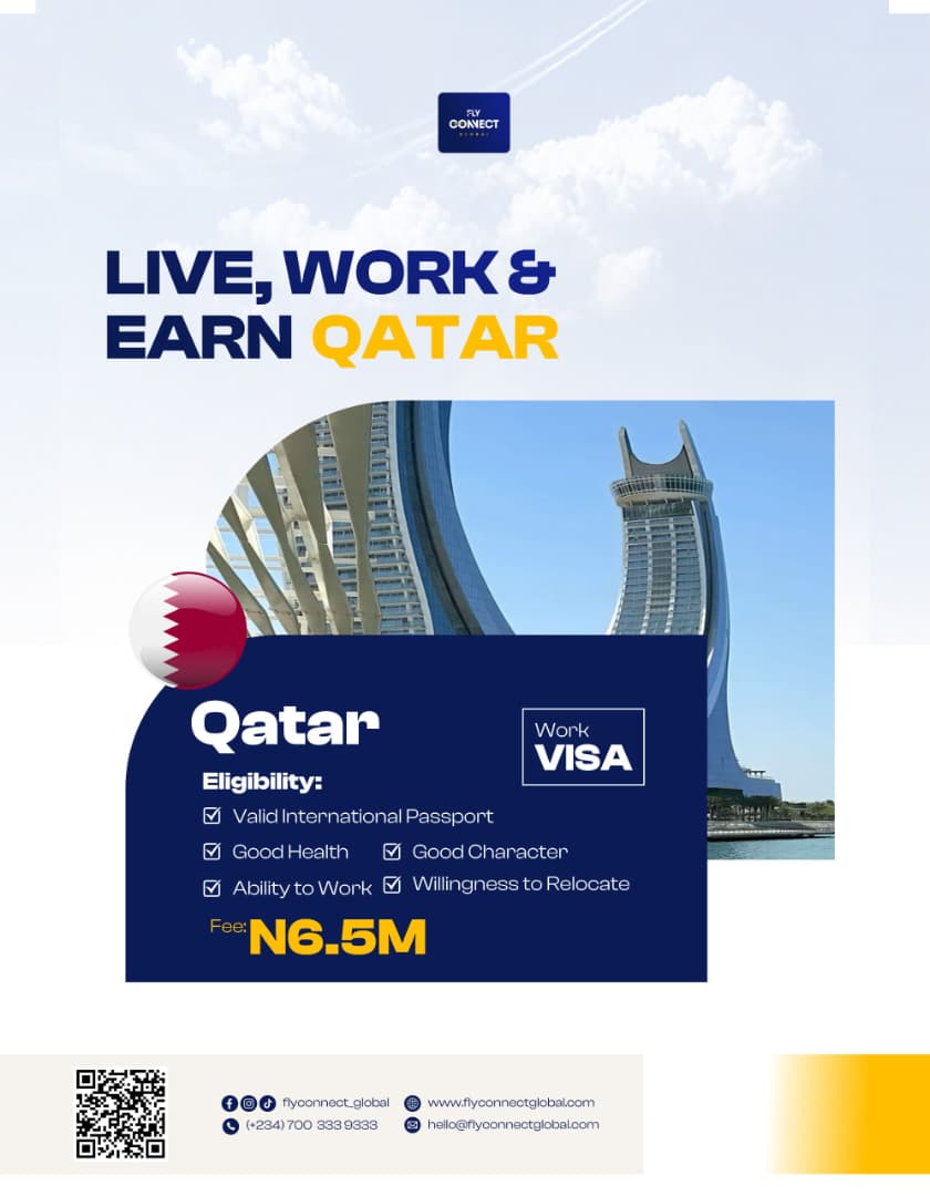 Qatar work visa package poster