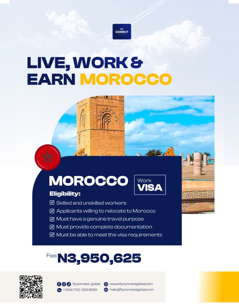 Morocco work visa package poster